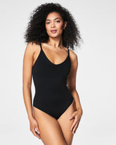 SPANXsculpt™ Seamless Power Thong Bodysuit | Very Black